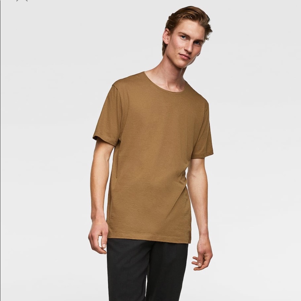 Zara men’s easy fit organic cotton T-shirt
